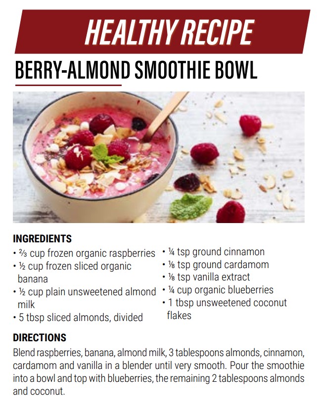 Berry Almond Smothie Bowl